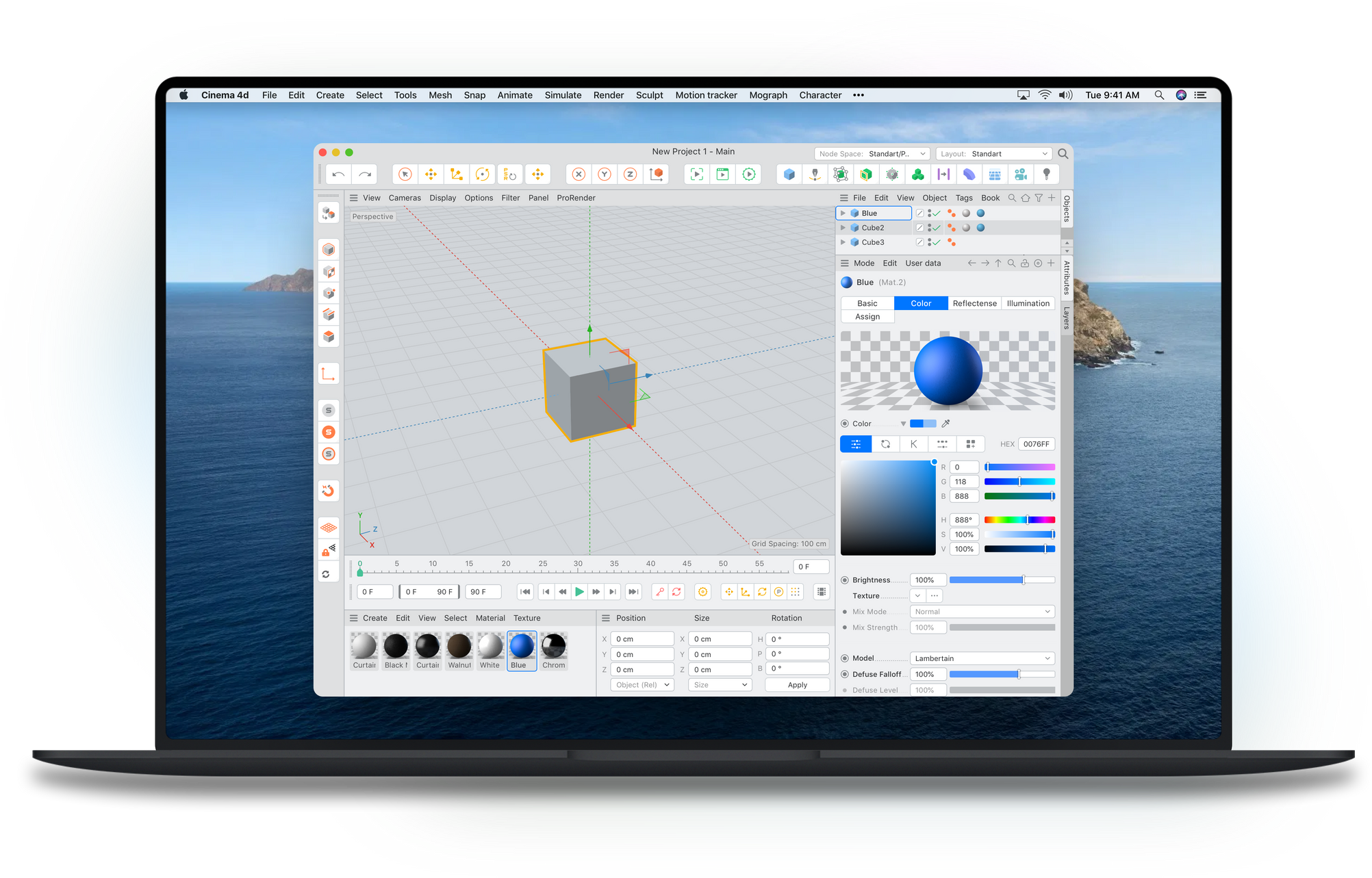 Aqua theme interface